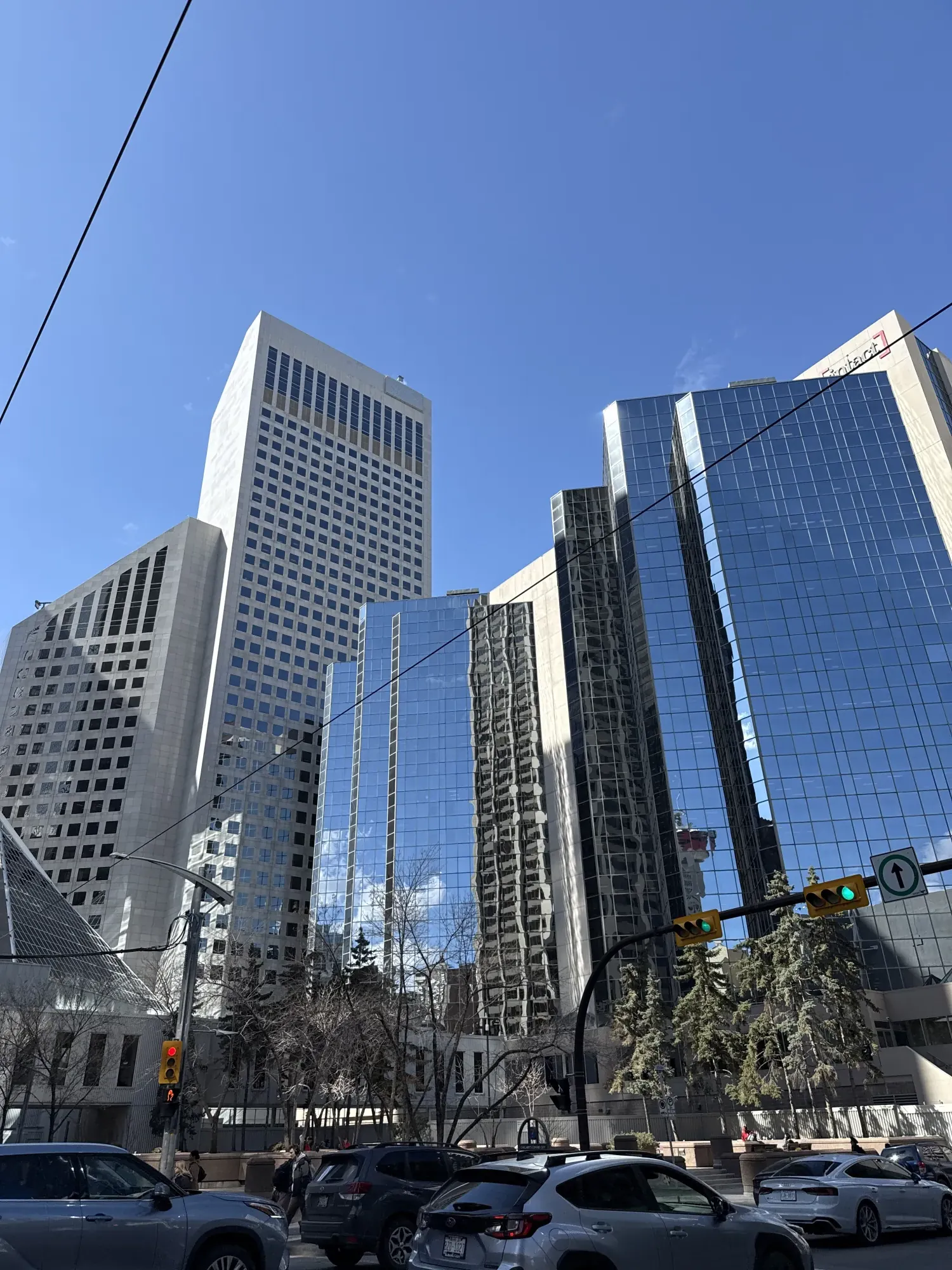 Canadian municipal streetscape and underground infrastructure setting