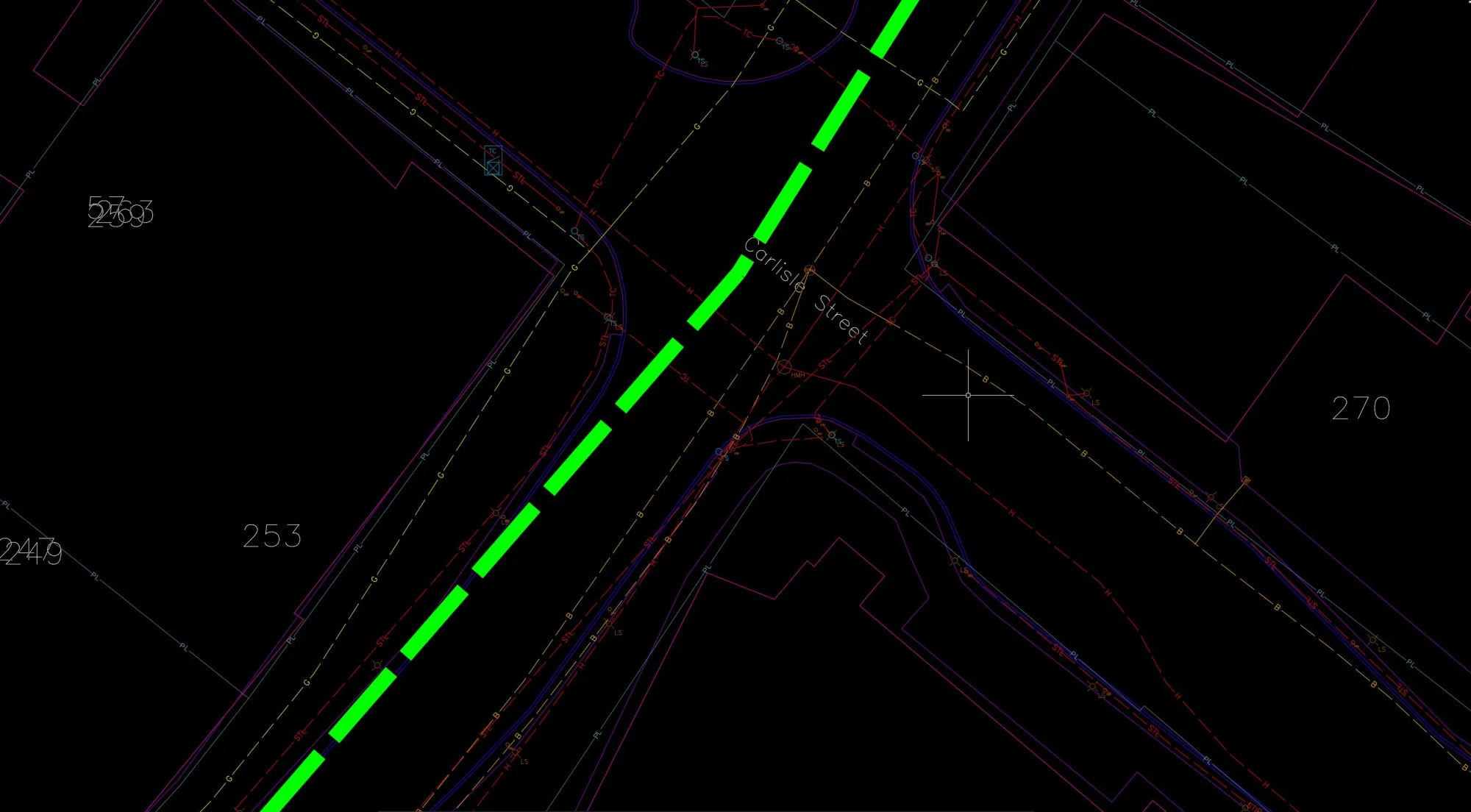 Mapped utility network record from the St. Catharines pre-engineering program